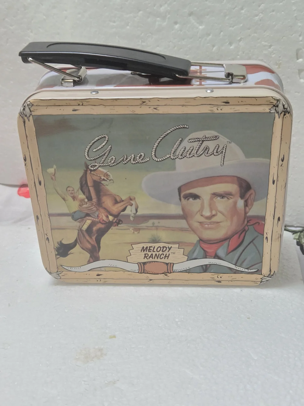NEW 1995 Gene Autry Collector FOSSIL Watch with GENIINE Brown Leather Strap NEW